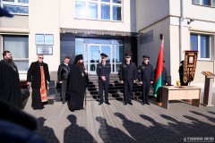 Архиепископ Антоний освятил хоругвь Октябрьского отдела Департамента охраны города Гродно