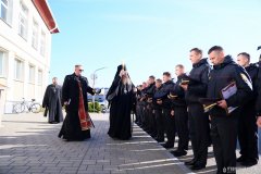 Архиепископ Антоний освятил хоругвь Октябрьского отдела Департамента охраны города Гродно