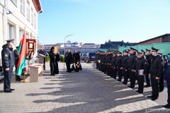 Архиепископ Антоний освятил хоругвь Октябрьского отдела Департамента охраны города Гродно