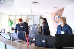 Архиепископ Антоний освятил хоругвь Октябрьского отдела Департамента охраны города Гродно