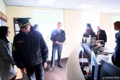 Архиепископ Антоний освятил хоругвь Октябрьского отдела Департамента охраны города Гродно