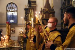 В канун Недели 19-й по Пятидесятнице архиепископ Антоний совершил всенощное бдение в Покровском кафедральном соборе города Гродно