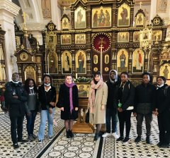 Покровский собор в Гродно посетили студенты из Нигерии 