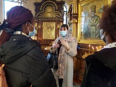 Покровский собор в Гродно посетили студенты из Нигерии 