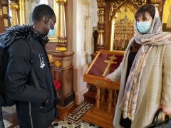 Покровский собор в Гродно посетили студенты из Нигерии 