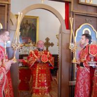 14 мая 2013г. На Радоницу архиепископ Артемий совершил литургию в кладбищенской церкви святой Марфы г.Гродно