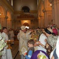 19 августа 2013г. В праздник Преображения Господня архиепископ Артемий совершил литургию в Покровском соборе Гродно