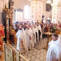 2 ноября 2013г. Архиепископ Артемий совершил литургию в кафедральном соборе Гродно