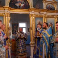 4 ноября 2013г. Архиепископ Артемий совершил литургию в храме Казанской иконы Божией Матери д.Поречье