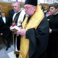 17 января 2014 года. Архиепископ Артемий освятил новое здание Генерального Консульства Республики Польша в Гродно