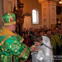 13 апреля 2014 года. Архиепископ Артемий возглавил праздничные богослужения в кафедральном соборе Гродно