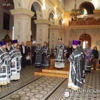19 апреля 2014 года. Архиепископ Артемий совершил вечерню с чтением 15 паримий и Божественную литургию в кафедральном соборе Гродно