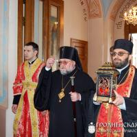 20 апреля 2014 года. Архиепископ Артемий возглавил Пасхальную вечерню в кафедральном соборе Гродно
