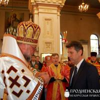 20 апреля 2014 года. Архиепископ Артемий возглавил Пасхальную вечерню в кафедральном соборе Гродно