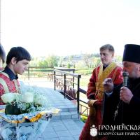 4 мая 2014 года. Архиепископ Артемий совершил литургию в кафедральном соборе Волковыска