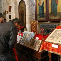 11 мая 2014 года. Открытие выставки напрестольных Евангелий в Коложской церкви