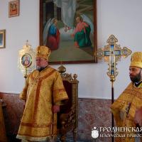 1 июня 2014 года. Архиепископ Артемий совершил литургию в храме деревни Первомайск