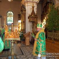 7 июня 2014 года. Накануне праздника Святой Троицы архиепископ Артемий совершил бдение в кафедральном соборе Гродно