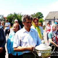 8 июня 2014 года. Освящение поклонных крестов в деревне Скрибовцы
