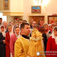 15 июня 2014 года. Архиепископ Артемий совершил литургию в храме Введения во храм Пресвятой Богородицы города Волковыска