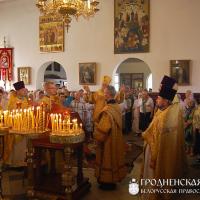 28 июля 2014 года. Архиепископ Артемий совершил литургию во Владимирской церкви города Гродно