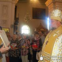 19 августа 2014 года. В день Преображения Господня архиепископ Артемий совершил литургию в кафедральном соборе города Гродно