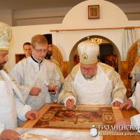 4 октября 2014 года. Архиепископ Артемий совершил освящение нижнего храма Богоявленского прихода города Щучина