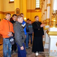 7 октября 2014 года. Участники патриотического военно-спортивного клуба посетили храм в поселке Красносельский