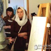 11 октября 2014 года. Ученики иконописной студии при Покровском соборе побывали в мастерской Благовещенского монастыря в Слониме