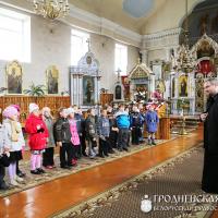 17 октября 2014 года. Ученики школ и гимназии посетили храм поселка Зельва