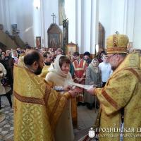 26 октября 2014 года. Архиепископ Артемий совершил литургию в кафедральном соборе Волковыска