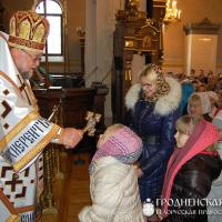 2 ноября 2014 года. Архиепископ Артемий совершил литургию в кафедральном соборе города Гродно