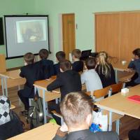 20 ноября 2014 года в Коптевской СШ состоялась встреча школьников (8-11 классы) с настоятелем местного прихода иереем Антонием Семилетом