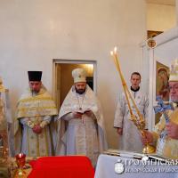 21 ноября 2014 года. В день Собора Архистратига Михаила архиепископ Артемий совершил литургию в Михаиловской церкви Скиделя
