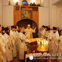 9 января 2015 года. Архиепископ Артемий совершил литургию в храме деревни Рожанка