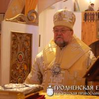 9 января 2015 года. Архиепископ Артемий совершил литургию в храме деревни Рожанка
