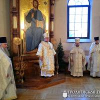 19 января 2015 года. В день Крещения Господня архиепископ Артемий совершил литургию в кафедральном соборе Гродно
