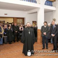 В домовой церкви Коложского прихода состоялось открытие выставки современной иконы