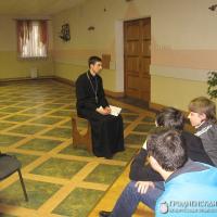 2 марта 2015 года. Священник встретился с курсантами военно-патриотического клуба «Школа выживания» города Волковыска