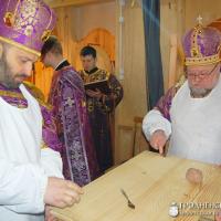 29 марта 2015 года. Архиепископ Артемий совершил освящение храма в деревне Заболоть Щучинского благочиния