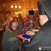 29 марта 2015 года. Архиепископ Артемий совершил освящение храма в деревне Заболоть Щучинского благочиния 
