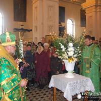 4 апреля 2015 года. Архиепископ Артемий совершил праздничное всенощное бдение в кафедральном соборе Гродно