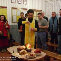 11 апреля 2015 года. Священник посетил посетил исправительное учреждение открытого типа №26 в деревне Гиновичи