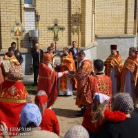 27 апреля 2015 года. В нижнем храме в честь Виленских мучеников Благовещенского прихода Волковыска состоялось соборное богослужение Волковысского благочиния