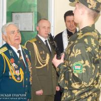 16 мая 2015 года. Руководитель военного отдела Гродненской епархии посетил церемонию принятия присяги воинов-пограничников