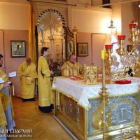 14 июня 2015 года. В день Всех Российских Святых архиепископ Артемий совершил литургию в кафедральном соборе города Гродно