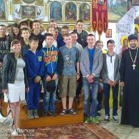 23 июня 2015 года. Дети палаточного лагеря города Волковыска посетили храм Святой Живоначальной Троицы деревни Подороск