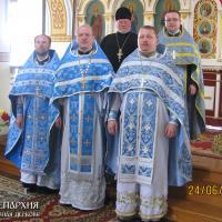 24 июня 2015 года. Соборное богослужение духовенства Мостовского благочиния