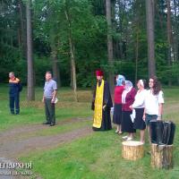 14 июля 2015 года. Священник посетил соревнования вальщиков лесного хозяйства