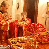 2 ноября 2015 года. Архиепископ Артемий совершил Божественную литургию в кафедральном соборе города Гродно